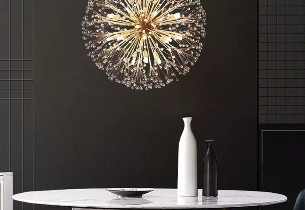 globe glass chandelier