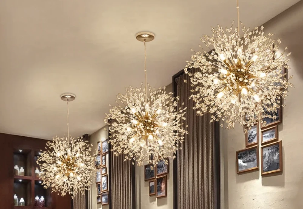 crystal dandelion chandelier