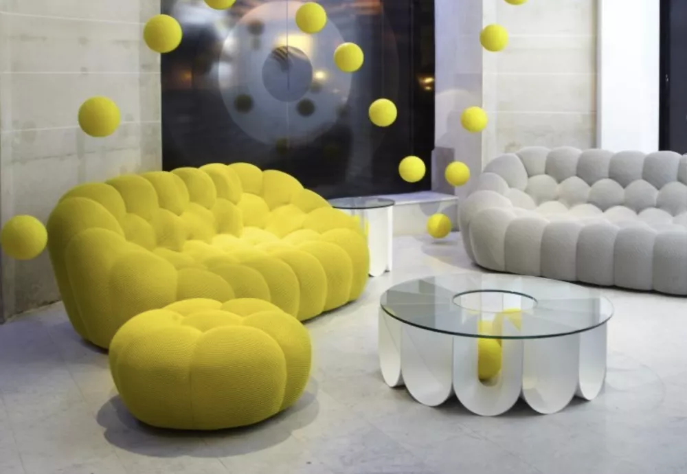 velvet bubble couch