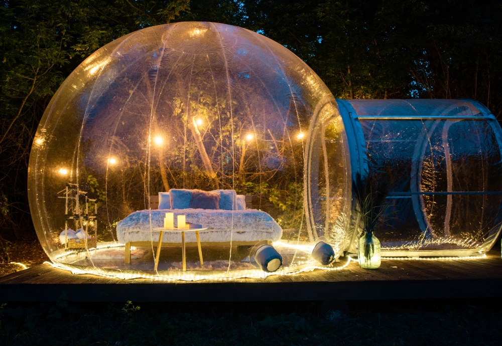 transparent crystal bubble tent