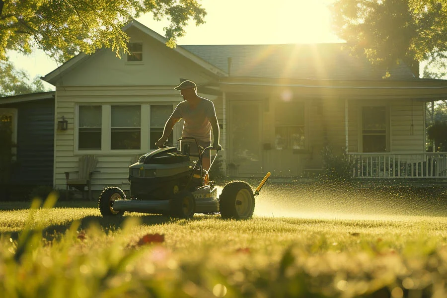 battery powered push lawn mower