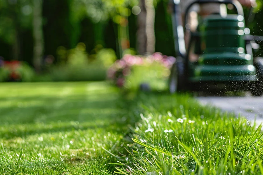 electric battery lawnmower