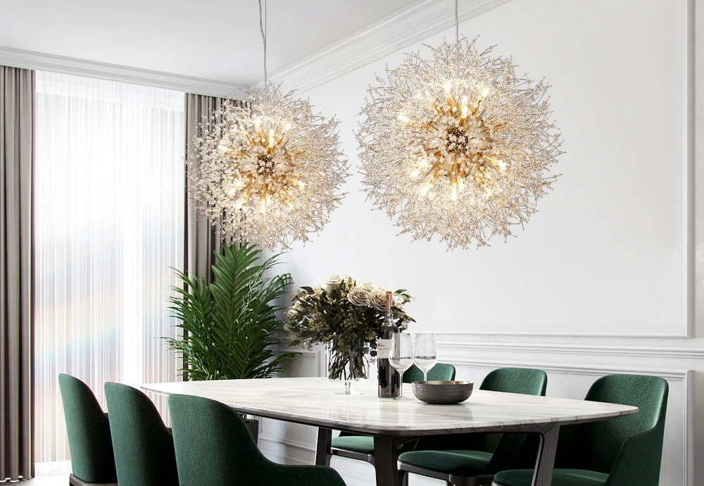 modern crystal flower chandelier