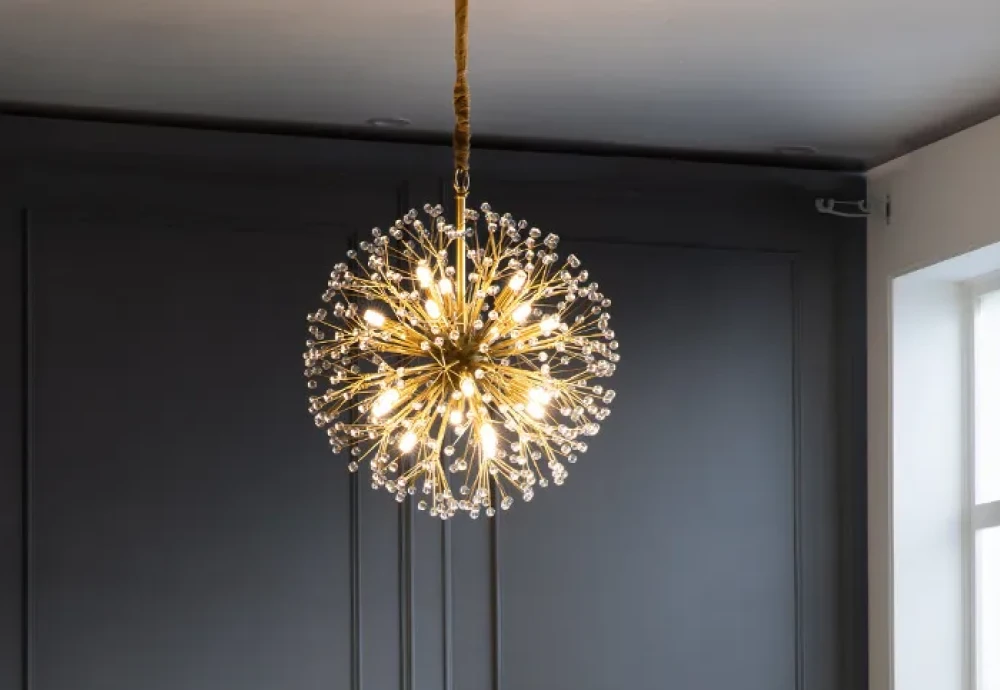 large crystal chandelier