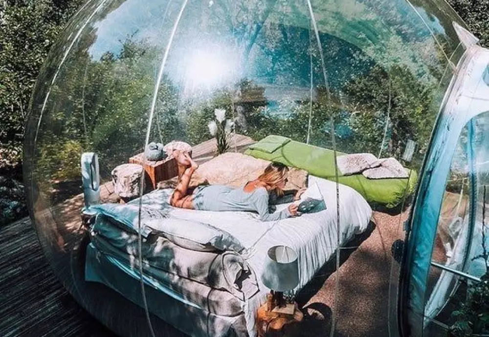 how to use a bubble tent