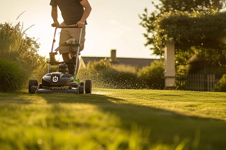 cordless battery lawn mower