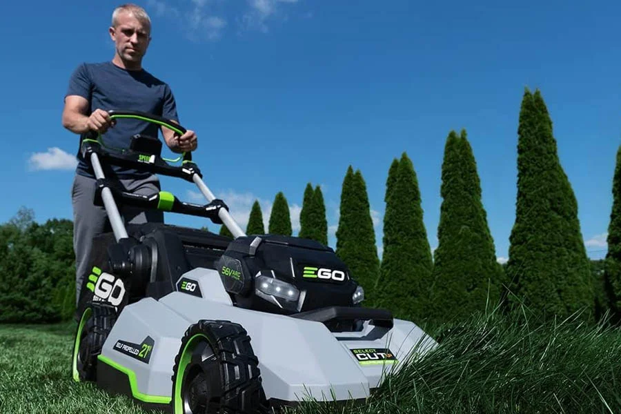 cordless battery lawn mower