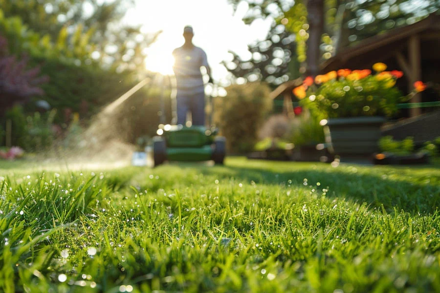 walk behind electric lawn mower